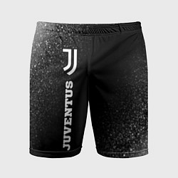 Шорты спортивные мужские Juventus sport на темном фоне по-вертикали, цвет: 3D-принт