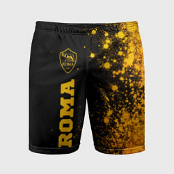 Шорты спортивные мужские Roma - gold gradient по-вертикали, цвет: 3D-принт