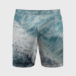 Мужские спортивные шорты Морская бирюзовая волна