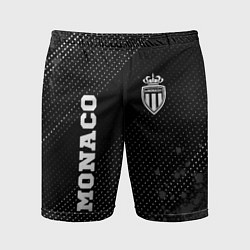 Шорты спортивные мужские Monaco sport на темном фоне вертикально, цвет: 3D-принт