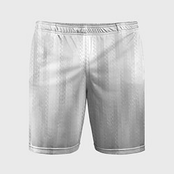 Шорты спортивные мужские Светлый серый абстрактные полосы, цвет: 3D-принт