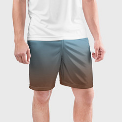 Шорты спортивные мужские Текстура градиент, цвет: 3D-принт — фото 2