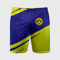 Шорты спортивные мужские Borussia logo geometry, цвет: 3D-принт