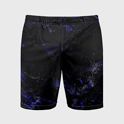Шорты спортивные мужские Потертая синяя текстура, цвет: 3D-принт