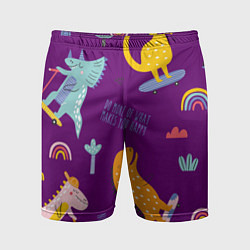 Шорты спортивные мужские No rules, цвет: 3D-принт