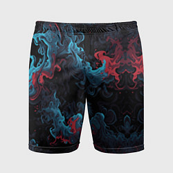 Шорты спортивные мужские Цветные клубы дыма, цвет: 3D-принт
