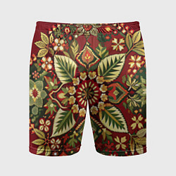 Мужские спортивные шорты Стиль советского ковра узоры и орнамент