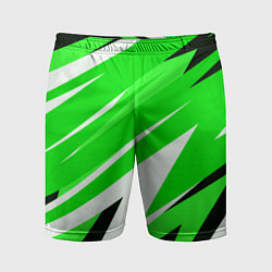 Мужские спортивные шорты Geometry stripes green