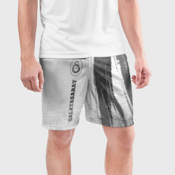 Шорты спортивные мужские Galatasaray - white gradient по-вертикали, цвет: 3D-принт — фото 2
