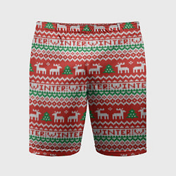 Мужские спортивные шорты Deer christmas pattern