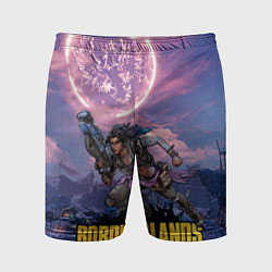 Мужские спортивные шорты Borderlands вооружение