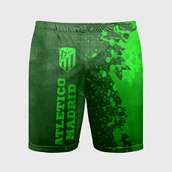 Шорты спортивные мужские Atletico Madrid - green gradient по-вертикали, цвет: 3D-принт