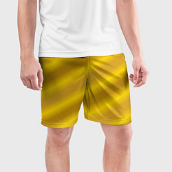 Шорты спортивные мужские Золотой градиент, цвет: 3D-принт — фото 2