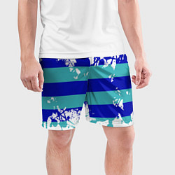 Шорты спортивные мужские Капли краски, цвет: 3D-принт — фото 2