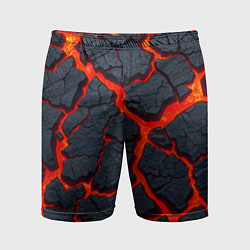 Мужские спортивные шорты Текущая в породе лава