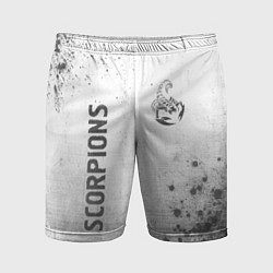 Шорты спортивные мужские Scorpions - white gradient вертикально, цвет: 3D-принт