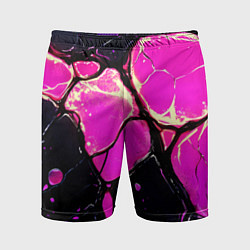 Шорты спортивные мужские Розовые пятна в текстуре, цвет: 3D-принт