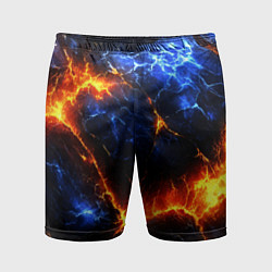 Мужские спортивные шорты Лада и лед в разломе плит