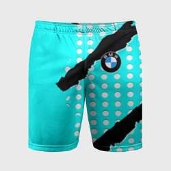 Шорты спортивные мужские BMW sport краски, цвет: 3D-принт