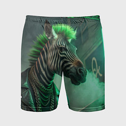Мужские спортивные шорты Cyperpunk zebra