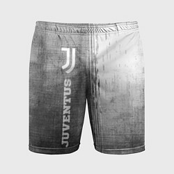 Мужские спортивные шорты Juventus - grey gradient по-вертикали