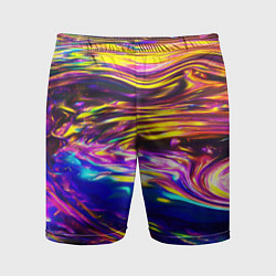 Мужские спортивные шорты Неоновые полосы текстура