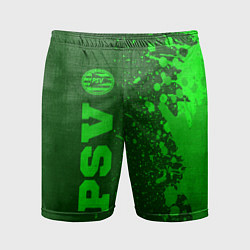Мужские спортивные шорты PSV - green gradient по-вертикали