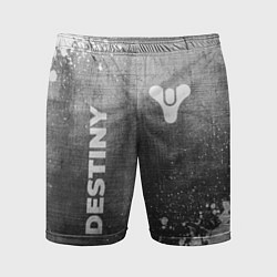Шорты спортивные мужские Destiny - grey gradient вертикально, цвет: 3D-принт
