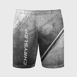 Шорты спортивные мужские Chrysler - grey gradient вертикально, цвет: 3D-принт