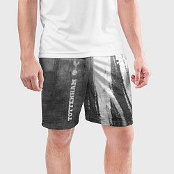 Шорты спортивные мужские Tottenham - grey gradient по-вертикали, цвет: 3D-принт — фото 2