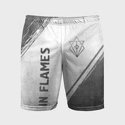 Шорты спортивные мужские In Flames - white gradient вертикально, цвет: 3D-принт