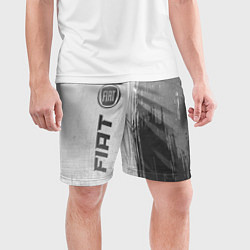 Шорты спортивные мужские Fiat - white gradient по-вертикали, цвет: 3D-принт — фото 2