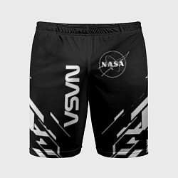 Шорты спортивные мужские Nasa геометрия, цвет: 3D-принт