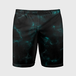 Мужские спортивные шорты Color black turquoise