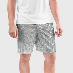 Шорты спортивные мужские Серебро, цвет: 3D-принт — фото 2