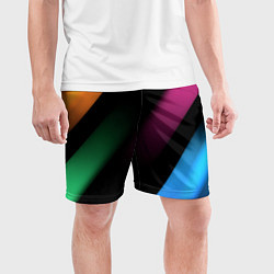 Шорты спортивные мужские Multicoloured, цвет: 3D-принт — фото 2