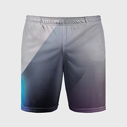 Шорты спортивные мужские Color grey with stripes, цвет: 3D-принт