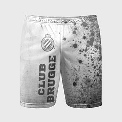 Мужские спортивные шорты Club Brugge - white gradient по-вертикали