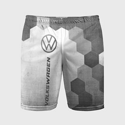 Шорты спортивные мужские Volkswagen - white gradient по-вертикали, цвет: 3D-принт