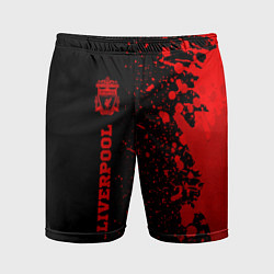 Шорты спортивные мужские Liverpool - red gradient по-вертикали, цвет: 3D-принт