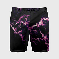 Шорты спортивные мужские Lightning pink glow, цвет: 3D-принт