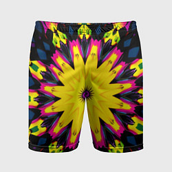 Шорты спортивные мужские Звездный калейдоскоп, цвет: 3D-принт