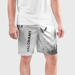 Шорты спортивные мужские Valorant - white gradient вертикально, цвет: 3D-принт — фото 2