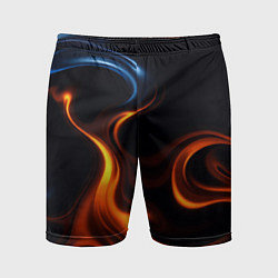 Шорты спортивные мужские The color is fire orange, цвет: 3D-принт