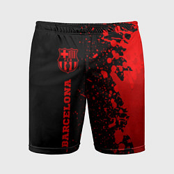 Мужские спортивные шорты Barcelona - red gradient по-вертикали