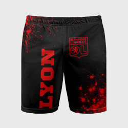 Шорты спортивные мужские Lyon - red gradient вертикально, цвет: 3D-принт