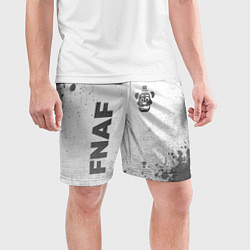 Шорты спортивные мужские FNAF - white gradient вертикально, цвет: 3D-принт — фото 2