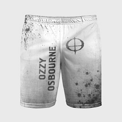 Мужские спортивные шорты Ozzy Osbourne - white gradient вертикально