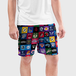 Шорты спортивные мужские Команды НБА разноцветные, цвет: 3D-принт — фото 2