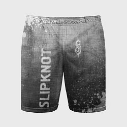 Шорты спортивные мужские Slipknot - grey gradient вертикально, цвет: 3D-принт